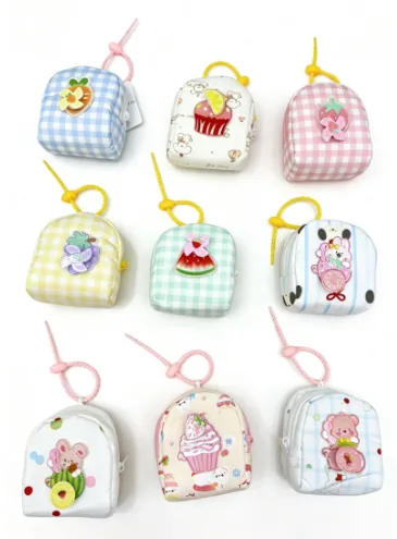 Nine-Style Spinning Plush Coin Purse