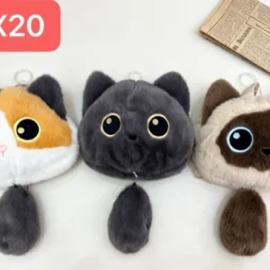 Three-Color Stretchy Cat (Large) Plush Bag